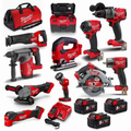 MILWAUKEE 18V FUEL&trade; 11 Piece 3 x 5.0Ah Combo Kit M18FPP11A3503B