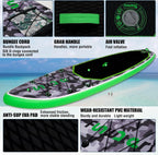 FunWater Inflatable Stand Up Paddle Board with Premium SUP Paddle Accessories, Non-Slip EVA Deck, 11'/10'6' Paddle