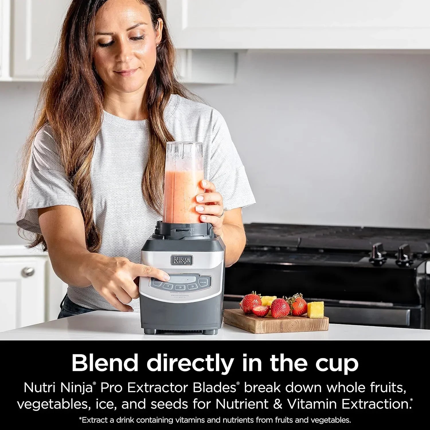 Ninja BL610 Professional 72 Oz Countertop Blender 1000-Watt Base Total Crushing Technology