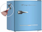 Frigidaire EFR176 Retro Compact Fridge with Chiller Mini Refrigerator Built-in Bottle Opener