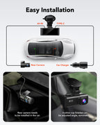 REDTIGER Dash Cam Front Rear, 4K/2.5K Full HD Dash Camera for Cars
