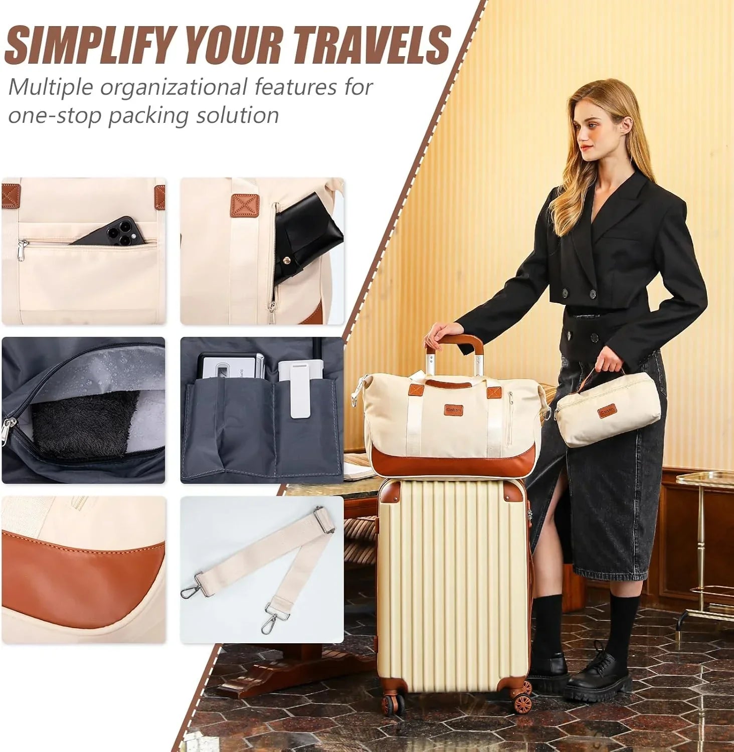 Luggage Sets 5 Piece Suitcases with Wheels Suitcase Set ABS Hard Case Luggage