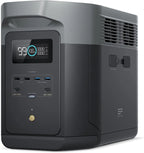 Portable Power Station DELTA 2 Max, 2400W LFP Solar Generator, Full Charge in 1 Hr, 2048Wh Solar Powered Generator for Home Backup(Solar Panel Optional)