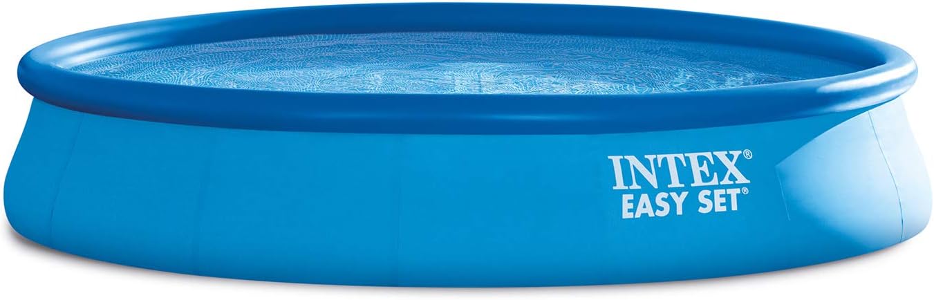 Intex 28167EH Easy Set Inflatable Swimming Pool Set: 15ft x 48in �?Includes 1000 GPH Cartridge Filter Pump �?Removable Ladder �?Pool Cover �?Ground
