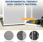 Amopatio 41 Cu Ft Horizontal Outdoor Storage Shed Resin Trash Can Storage Resin Shed Garden Tools