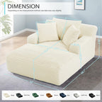 50-inch indoor recliner, oversized corduroy upholstered boneless sofa bed, deep sleeper sofa reading chair, cloud sofa, living room sofa