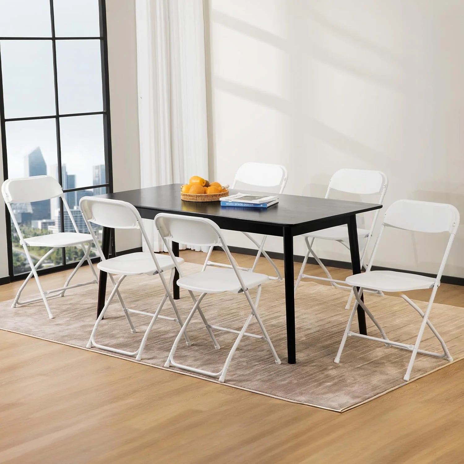 Sweetcrispy Folding Chair 12 Pack, Leather Padded Folding Chairs, Sturdy Metal Foldable Chairs