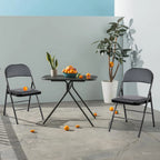 Sweetcrispy Folding Chair 12 Pack, Leather Padded Folding Chairs, Sturdy Metal Foldable Chairs