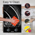 Karinear 30 Inch Electric Cooktop 4 Burners Built-in Ceramic Cooktop Radiant Electric Stove Top