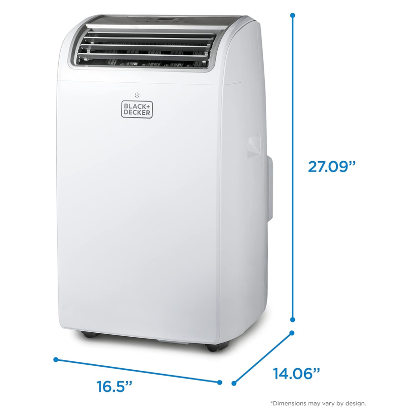 BLACK+DECKER Air Conditioner, 14,000 BTU Air Conditioner Portable for Room up to 700 Sq. Ft. with Remote Control, White