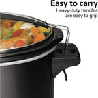 Slow Cooker Extra Large 10 Quart Stay or Go Portable With Lid Lock