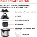 Instant Pot Duo 7-in-1 Electric Pressure Cooker, Slow Cooker, Rice Cooker, Steamer, Sauté Pan, Yogurt Maker, Warmer, and Sterilizer