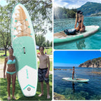 FBSPORT 11' Premium Stand Up Paddle Board, Yoga Board with Durable SUP Accessories & Carry Bag | Wide Stance, Surf Control, Non-Slip Deck, Leash, Paddle and Pump for Youth & Adult