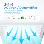 BLACK+DECKER 10,000 BTU Portable Air Conditioner for Rooms up to 450 Sq with Remote Control