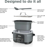Ninja Slow Cookers 8.5-Quart Multi-Cooker with Dutch oven, steamer, glass lid with integrated spoon, nonstick and oven-safe pot