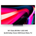 TCL 65" Class 8K Mini-LED UHD QLED Dolby Vision HDR Smart Roku TV
