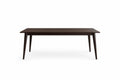 Wood Rectangular Dining Table Dark Brown 180cm x 90cm x 75cm