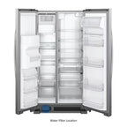 Whirlpool 21.4-cu ft Side-by-Side Refrigerator with Ice Maker (Fingerprint Resistant Stainless Steel)
