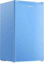 Upstreman 3.2 Cu.Ft Mini Fridge with Freezer, Single Door Mini Fridge, Dorm Fridge, Adjustable Thermostat, Mini Refrigerator for Bedroom, Office, Dorm, Black-BR321