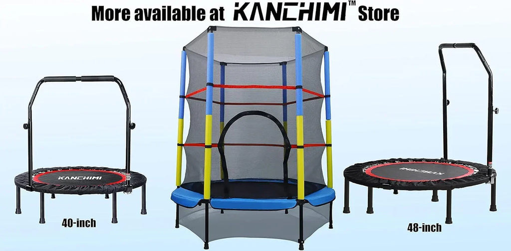 Kanchimi 40" 48" Folding Mini Fitness Indoor Exercise Workout Rebounder Trampoline