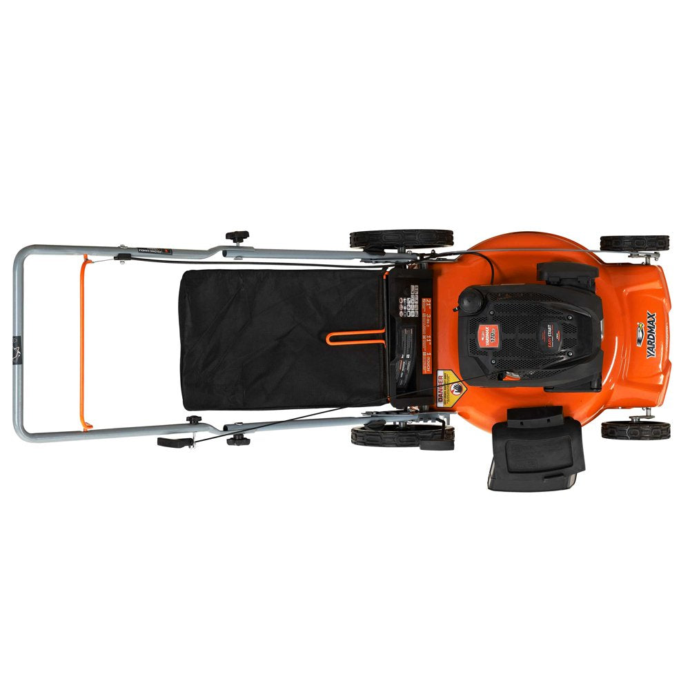 YARDMAX 21 In. 170Cc 3-In-1 Gas Walk behind Push Lawn Mower with High Rear Wheels