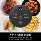Ninja Crispi 4 in 1 Portable Glass Air Fryer Cooking System 4QT 6 Cup TempWare Glass Containers