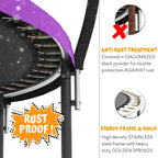 JUMPZYLLA Trampoline 8FT 10FT 12FT 14FT 15FT 16FT Trampoline with Enclosure - Recreational Trampolines with Ladder and AntiRust Coating, ASTM Approval Outdoor Trampoline for Kids