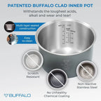 Buffalo Classic Rice Cooker with Composite Stainless Steel Inner Pot - Rice Cookers