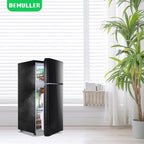 2.4 Cu.Ft Mini Fridge with Freezer Double Door Small Tiny Size Refrigerator with 7 Control Knob