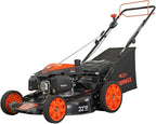 YARDMAX 22 in. 201cc Select PACE 6 Speed CVT High Wheel RWD 3-in-1 Gas Walk Behind Self Propelled Lawn Mower, Black