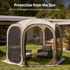 EAST OAK Screen House Tent Pop-Up Portable Screen Room Canopy Instant Screen Tent 10 x 10 FT