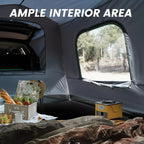 SUV Tent, 5-9 Person Rectangle Car Tent for Family, Waterproof & Windproof for Car Camping, Large Camping Tents with Storage Bag, SUV, Van, Jeep, Pickup 8FT L x 10.6FT W x 7.2FT H