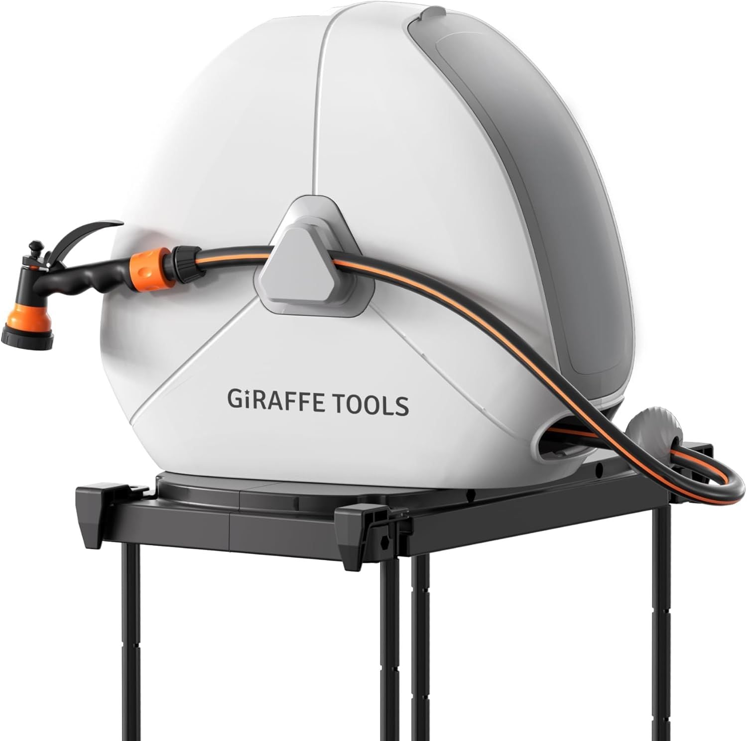 Giraffe Tools 25M Retractable Garden Hose Reel with 9-Function Sprayer