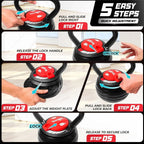Yes4All Adjustable Kettlebell Kettle Grip Kettlebell Handle Convert to Kettlebells Weight Set