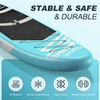 FBSPORT 11' Premium Stand Up Paddle Board Yoga Board with Durable SUP Accessories Carry Bag