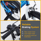 Royalbaby Kids Bike Freestyle BMX Bicycle with Training Wheels Kickstand