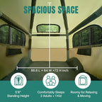 Truck Bed Tent 5.5ft-8ft Suitable for 2+1 People Family Inflatable Pickup Truck Tent