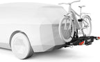 Thule EasyFold XT bike rack for tow bar 2 bikes silver