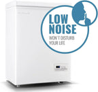 Chest Freezer 5.0Cubic Feet Deep Freezer Freestanding Freezers 2 Removable Stainless Steel Basket