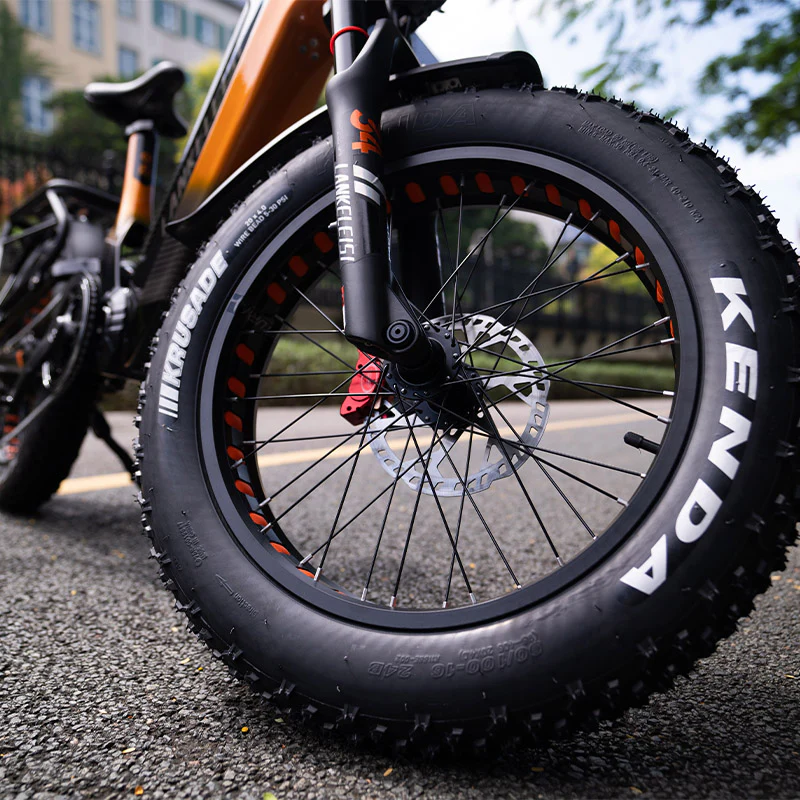 Lankeleisi RX800 Plus 1000W 20" Fatbike Full Suspension Electric Bike 48V 20Ah SUV E-Bike