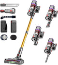 UNINELL 550W Cordless Vacuum with LED, 65-Min Runtime, Rechargeable Anti-Tangle for Home & Pet Hair