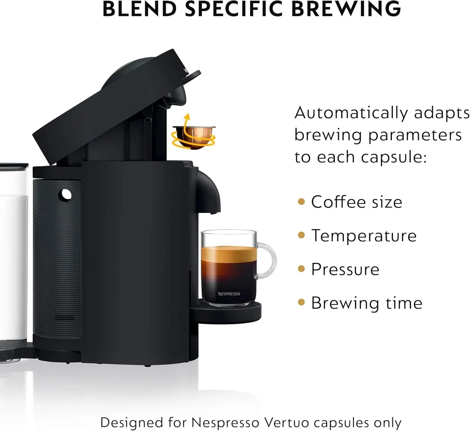 Nespresso Vertuo Plus Coffee and Espresso Maker by De'Longhi