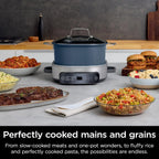 Ninja Slow Cookers 8.5-Quart Multi-Cooker with Dutch oven, steamer, glass lid with integrated spoon, nonstick and oven-safe pot