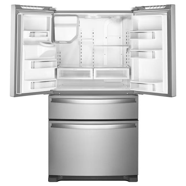Whirlpool 24.5-cu ft 4-Door French Door Refrigerator with Ice Maker (Fingerprint Resistant Stainless Steel) ENERGY STAR