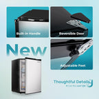 Upright freezer, 3.0Cubic Feet, Single Door Compact Mini Freezer with Reversible Door Small freezer for Home/Dorms/Apartment/Office