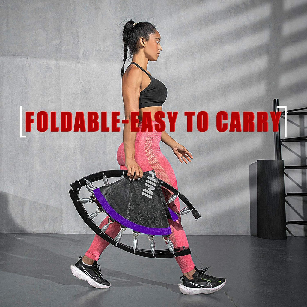 Kanchimi 40" 48" Folding Mini Fitness Indoor Exercise Workout Rebounder Trampoline