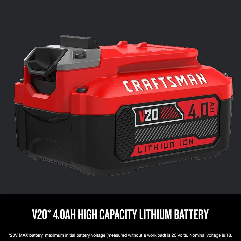 V20 MAX Cordless Drill and Impact Driver Power Tool Combo Kit with 2 Batteries and Charger