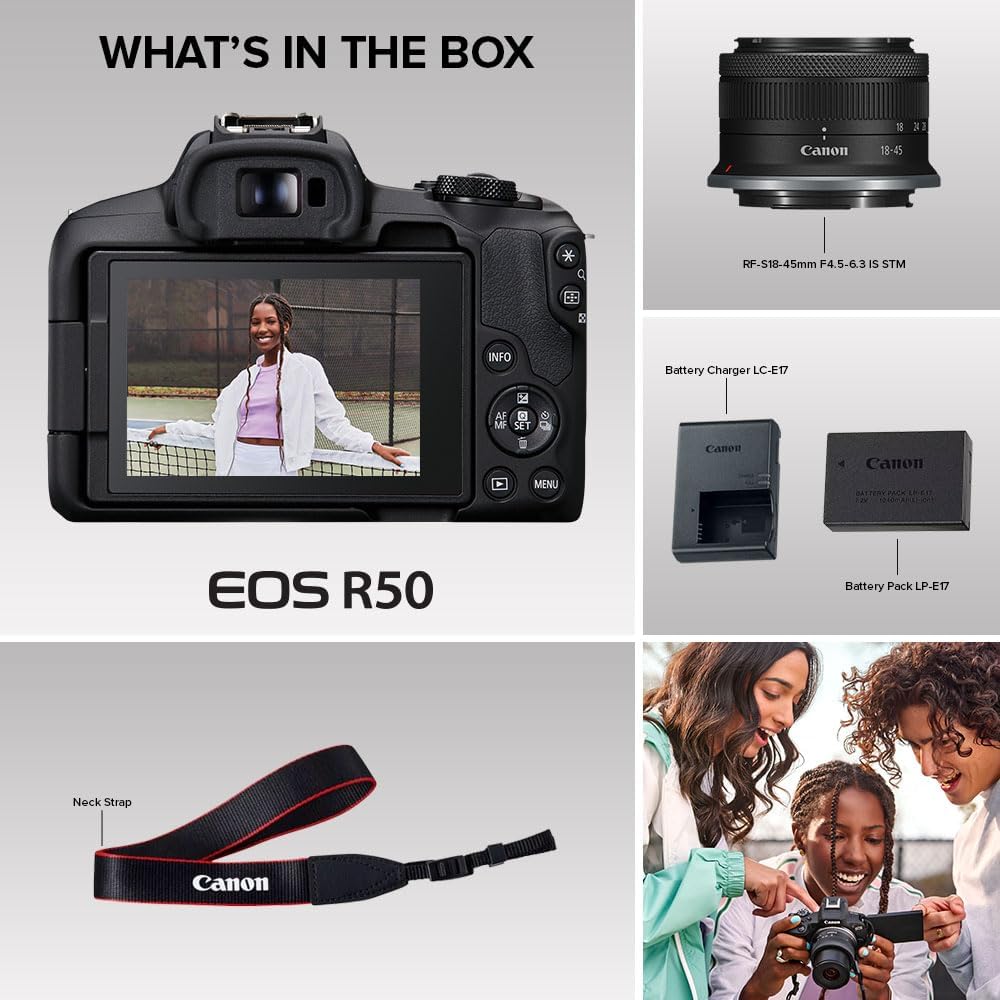 Canon EOS R50 APS-C Mirrorless Camera