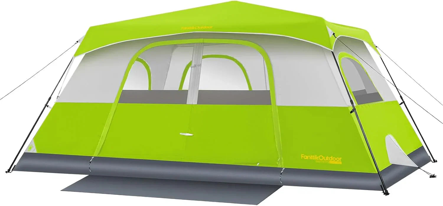 Portable camping tent for 4/6/8/10 people with instant cabin and rainproof and windproof