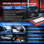 LAUNCH X431 V+ 5.0 Scan Tool with 2025 CANFD Connector, 37 Reset & OE-Level Diagnostics